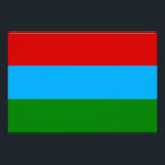 Impression Photo Drapeau de la République de Karelia<br><div class="desc">Drapeau patriotique de la République de Karélie.</div>