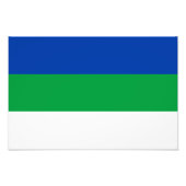 Impression Photo Drapeau de la République de Komi (Devant)