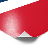 Impression Photo Drapeau de la République Dominicaine (Coin)