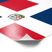 Impression Photo Drapeau de la République Dominicaine (Coin)