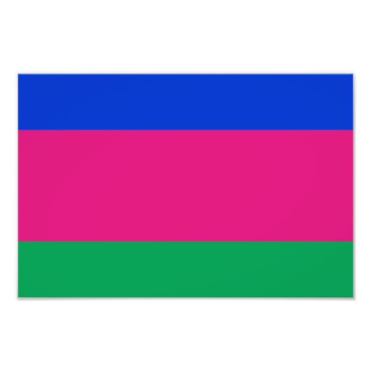 Impression Photo Drapeau de la République populaire du Kuban (Devant)