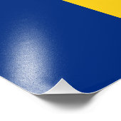 Impression Photo Drapeau de la Roumanie (Coin)