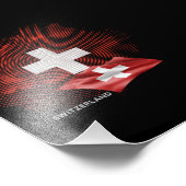Impression Photo Drapeau de la Suisse (Coin)