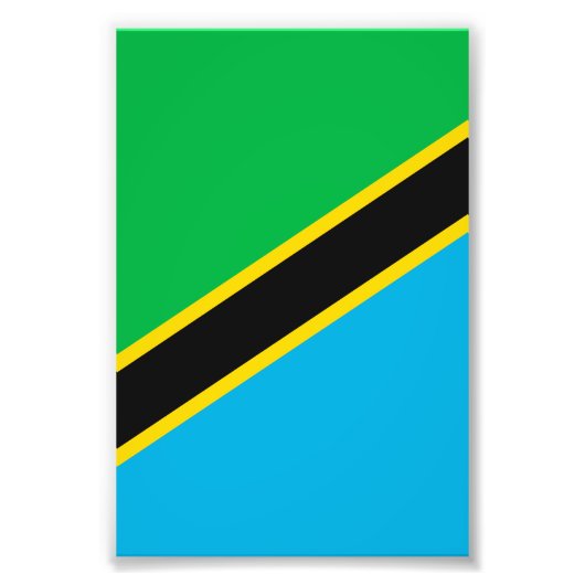 Impression Photo Drapeau de la Tanzanie (Devant)