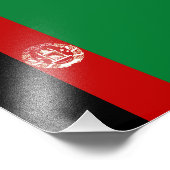 Impression Photo Drapeau de l'Afghanistan (Coin)