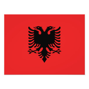 Impression Photo Drapeau de l'Albanie