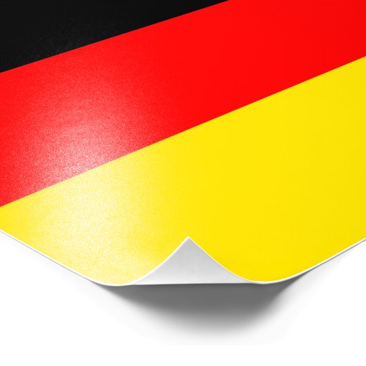Impression Photo Drapeau de l'Allemagne (Coin)