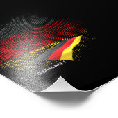 Impression Photo Drapeau de l'Allemagne (Coin)