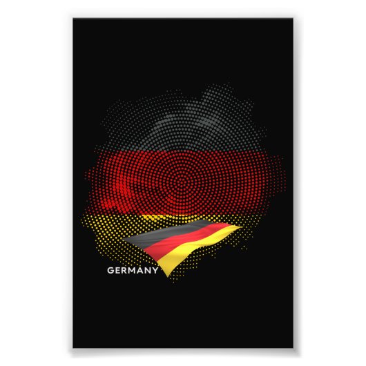 Impression Photo Drapeau de l'Allemagne (Devant)