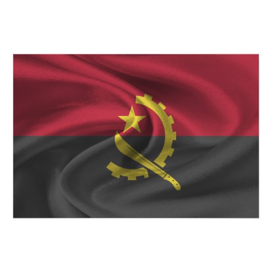 Impression Photo Drapeau de l'Angola (Devant)