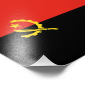 Impression Photo Drapeau de l'Angola (Coin)
