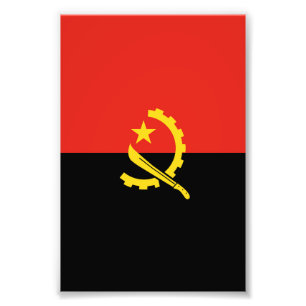 Impression Photo Drapeau de l'Angola