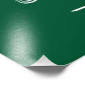 Impression Photo Drapeau de l'Arabie saoudite (Coin)