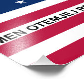 Impression Photo Drapeau de l'atoll de Bikini Patriotique (Coin)