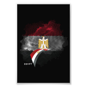 Impression Photo Drapeau de l'Égypte