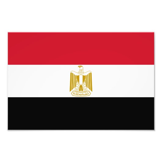 Impression Photo Drapeau de l'Égypte (Devant)