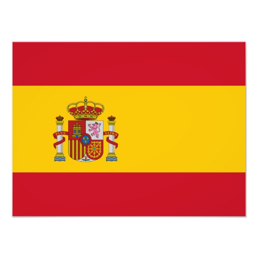 Impression Photo Drapeau de l'Espagne (Devant)