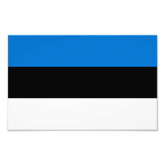 Impression Photo Drapeau de l'Estonie (Devant)