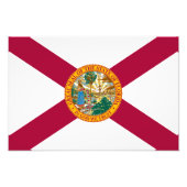 Impression Photo Drapeau de l'État de Floride (Devant)
