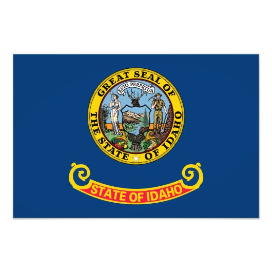 Impression Photo Drapeau de l'État de l'Idaho (Devant)