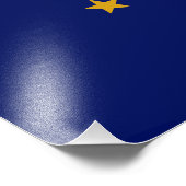 Impression Photo Drapeau de l'État de l'Indiana (Coin)