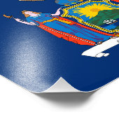 Impression Photo Drapeau de l'État de New York (Coin)