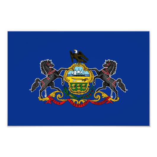 Impression Photo Drapeau de l'État de Pennsylvanie (Devant)