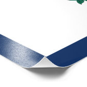 Impression Photo Drapeau de l'État de Virginie occidentale (Coin)