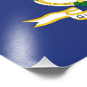 Impression Photo Drapeau de l'État du Connecticut (Coin)