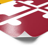 Impression Photo Drapeau de l'État du Maryland (Coin)