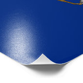 Impression Photo Drapeau de l'État du Michigan (Coin)