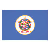 Impression Photo Drapeau de l'État du Minnesota (Devant)