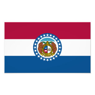 Impression Photo Drapeau de l'État du Missouri