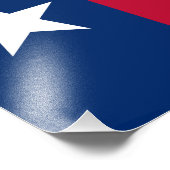 Impression Photo Drapeau de l'État du Texas (Coin)