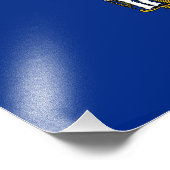 Impression Photo Drapeau de l'État du Wisconsin (Coin)