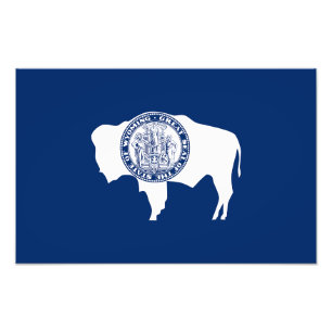 Impression Photo Drapeau de l'État du Wyoming