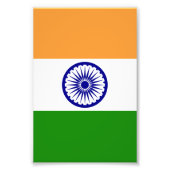 Impression Photo Drapeau de l'Inde (Devant)
