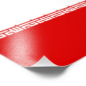 Impression Photo Drapeau de l'Iran (Coin)