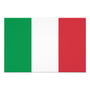 Impression Photo Drapeau de l'Italie