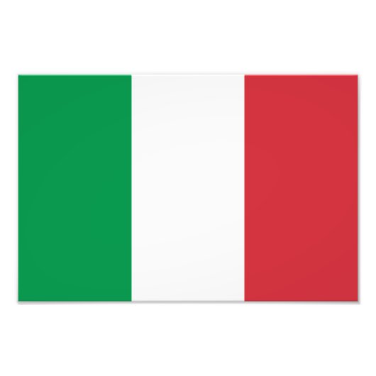 Impression Photo Drapeau de l'Italie (Devant)