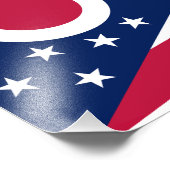 Impression Photo Drapeau de l'Ohio (Coin)