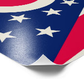 Impression Photo Drapeau de l'Ohio : la bannière Buckeye State (Coin)