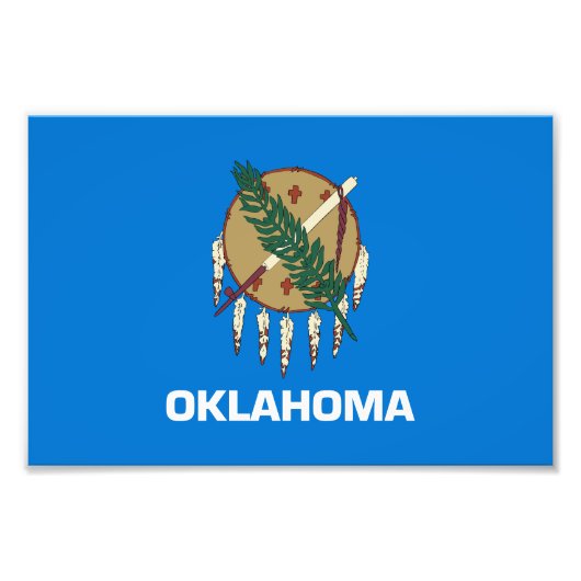 Impression Photo Drapeau de l'Oklahoma (Devant)