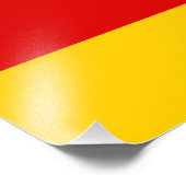 Impression Photo Drapeau de l'Ossétie du Sud (Coin)