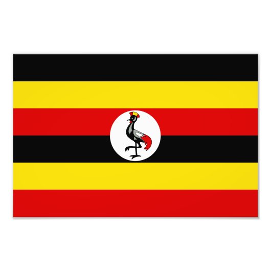 Impression Photo Drapeau de l'Ouganda (Devant)