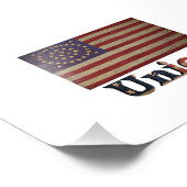 Impression Photo Drapeau de l'Union de guerre civile ✨ antique hist (Coin)