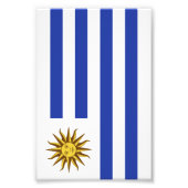 Impression Photo Drapeau de l'Uruguay (Devant)