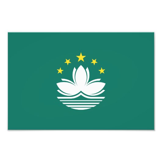 Impression Photo Drapeau de Macao (Devant)