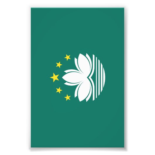 Impression Photo Drapeau de Macao (Devant)