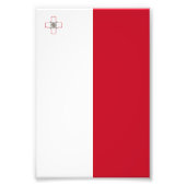 Impression Photo Drapeau de Malte (Devant)